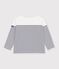 Children's cotton Breton top white/blue