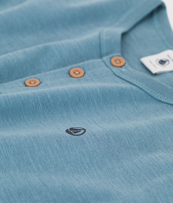 Boys' Long-Sleeved Cotton T-Shirt ROVER blue