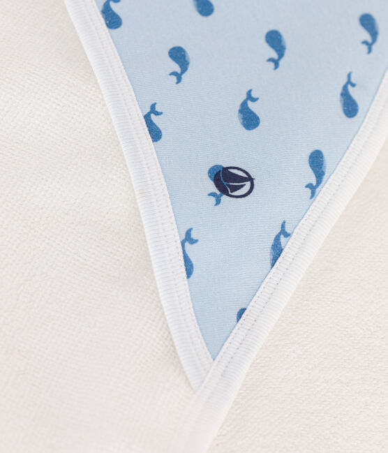 Babies' cotton bath wrap TOUDOU blue/ALASKA