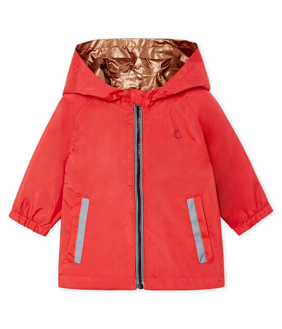 Baby girls' reversible windbreaker GROSEILLER pink/CRYSTAL blue