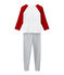 Boy's silkscreen print pyjamas POUSSIERE grey/MULTICO white