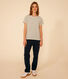Women's Straight Round-Neck Cotton T-Shirt