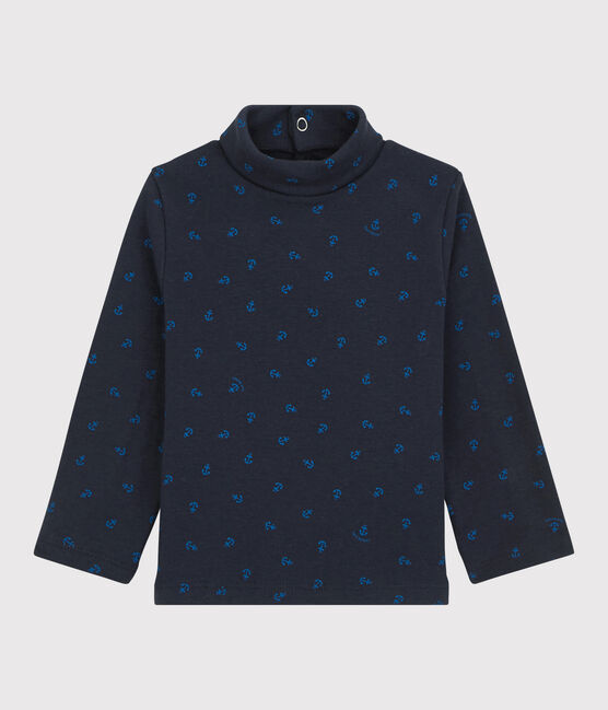 Babies' Cotton Polo Neck SMOKING blue/RUISSEAU