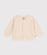 Babies' quilted tube knit baseball jacket