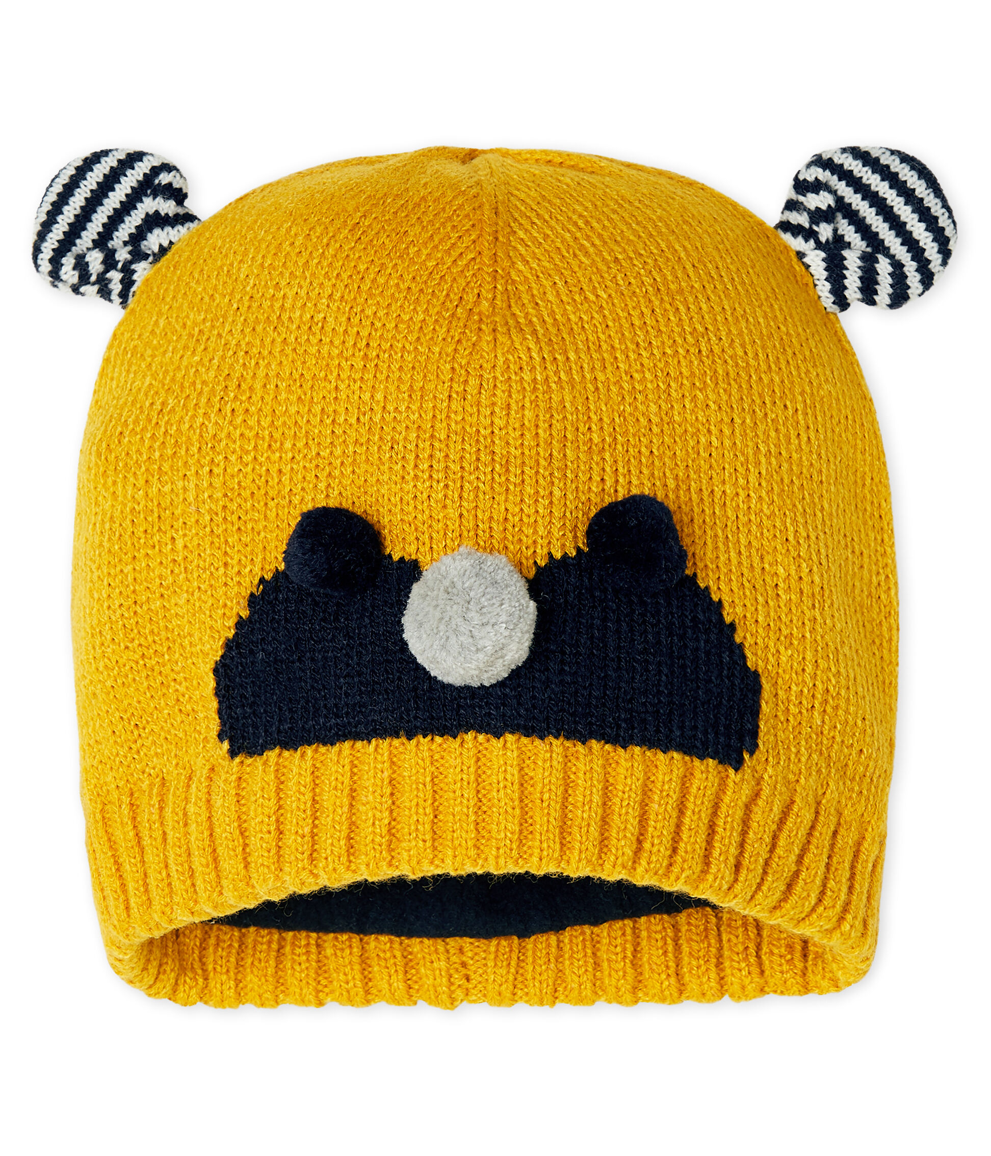 Baby Boys Fleece Lined Bonnet BOUDOR Petit Bateau