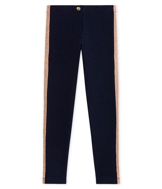 Girl's Lycra trousers SMOKING blue/COPPER pink