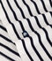 Women's striped cotton sailor-striped jumper MARSHMALLOW white/SMOKING blue