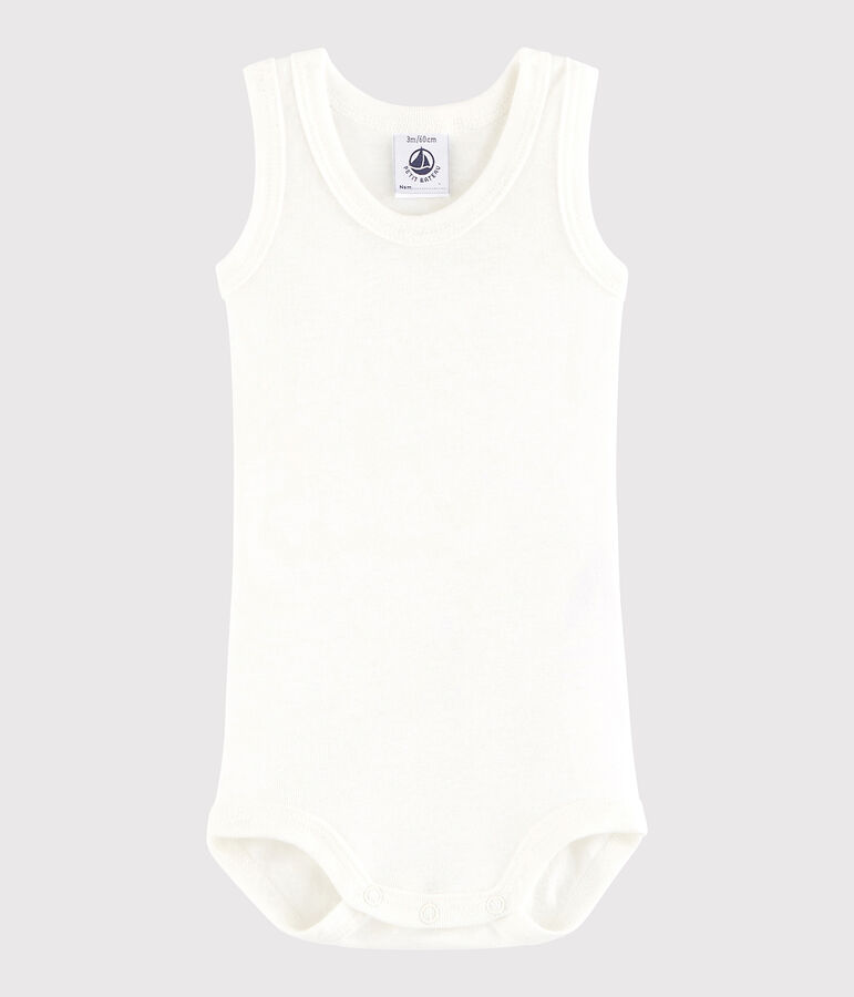 Baby Boys' Sleeveless Bodysuit white