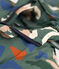 Children's Unisex Patterned Mid Length Puffer Jacket VALLEE green/MULTICO ecru