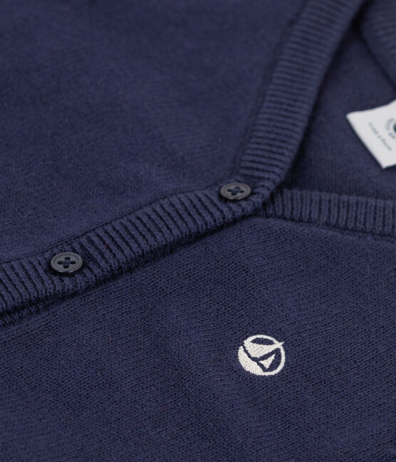 Babies' Knitted Cardigan SMOKING blue