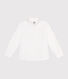 Children's long-sleeved plain cotton shirt