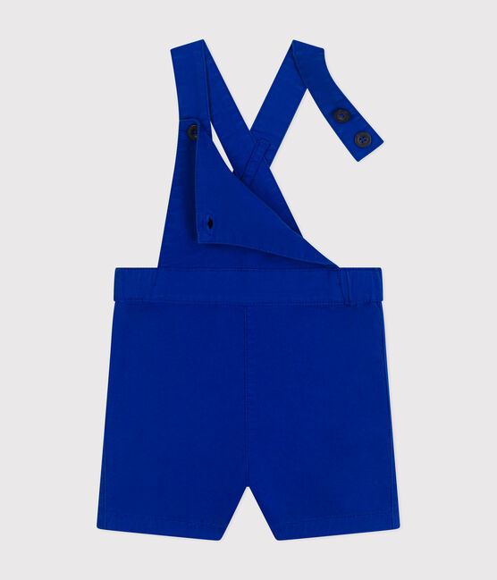Babies' Serge Dungaree Shorts SURF blue
