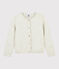 Girls' Tubular Knit Cardigan MONTELIMAR CHINE beige