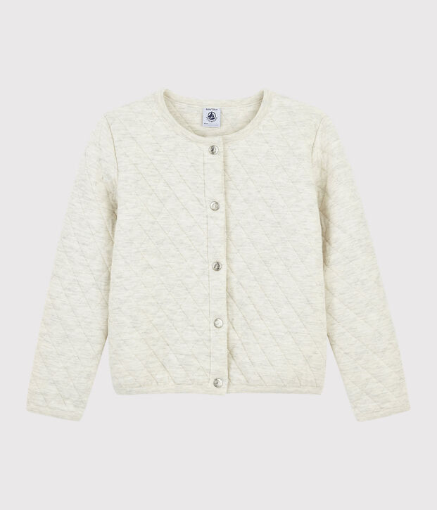 Girls' Tubular Knit Cardigan beige