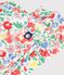 Babies' floral print cotton leggings white/multicolor