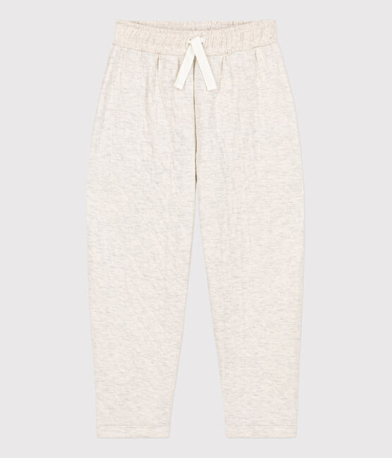 Unisex Quilted Tube Knit Trousers MONTELIMAR CHINE beige