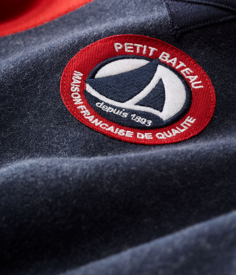 Baby Boys' Long Fleece Jumpsuit blue/red