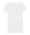 Women's short-sleeved lightweight cotton t-shirt MARSHMALLOW white