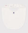 Newborn's printed cotton bib MARSHMALLOW white/MULTICO white