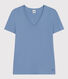 Women's Iconic Plain Cotton V-neck T-Shirt