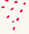 Heart Cotton Bath Wrap MARSHMALLOW white/TERKUIT red