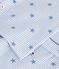 Children's buttoned star printed cotton pyjamas white/multicolor