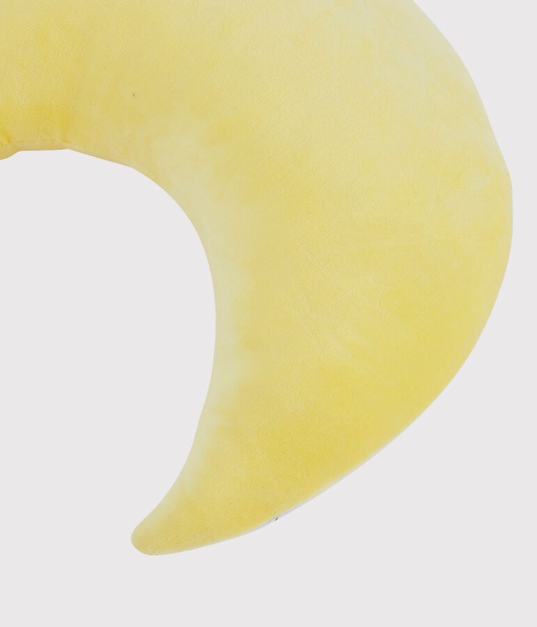 Velour Moon Cushion yellow