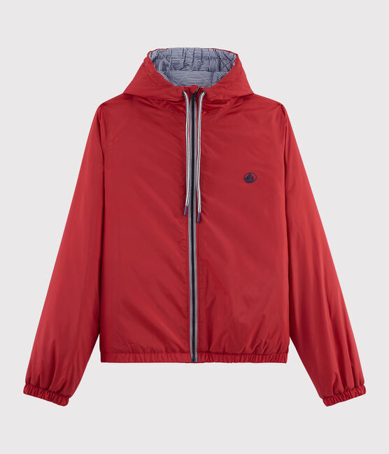Women's warm windbreaker made from recycled materials TERKUIT red