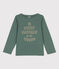 Children's Unisex Long-Sleeved Cotton T-Shirt VALLEE green