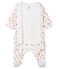 Baby Girls' Velour Bodyjama MARSHMALLOW white/MULTICO white