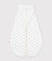 Babies' 3 TOG whale-print corduroy sleeping bag blue/blue