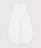 Babies' 3 TOG whale-print corduroy sleeping bag blue/blue