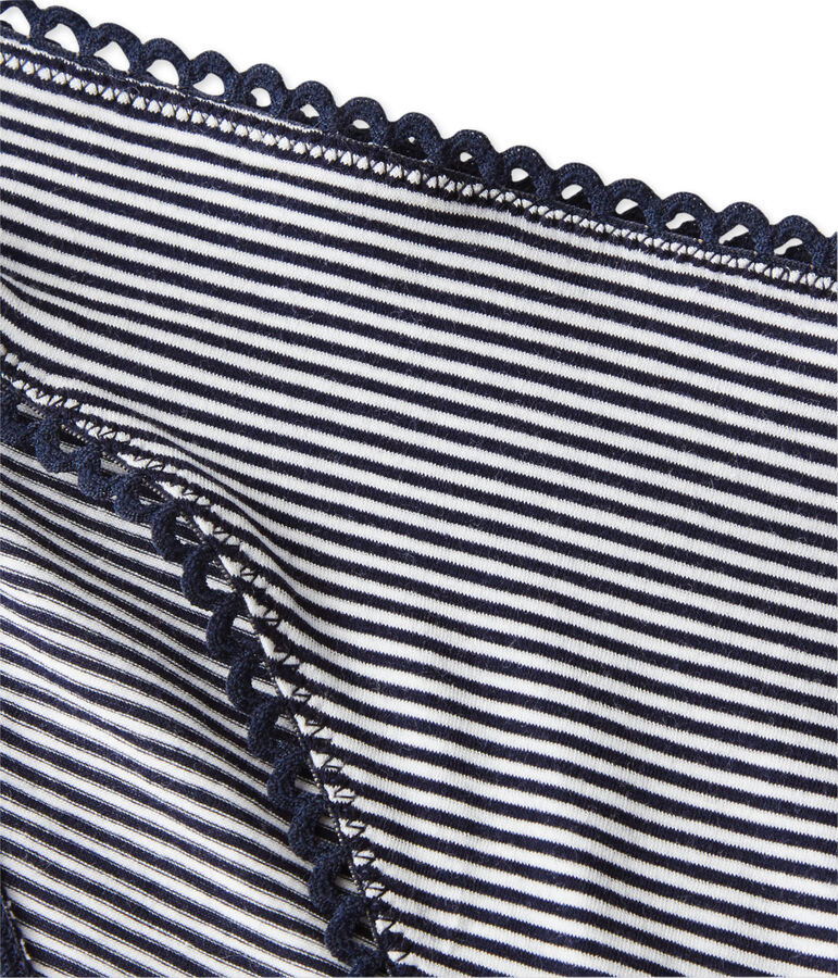 women' second skin lycra pants blue/white