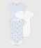 Pack of short-sleeved bodies in Paris print cotton for babies multicolor