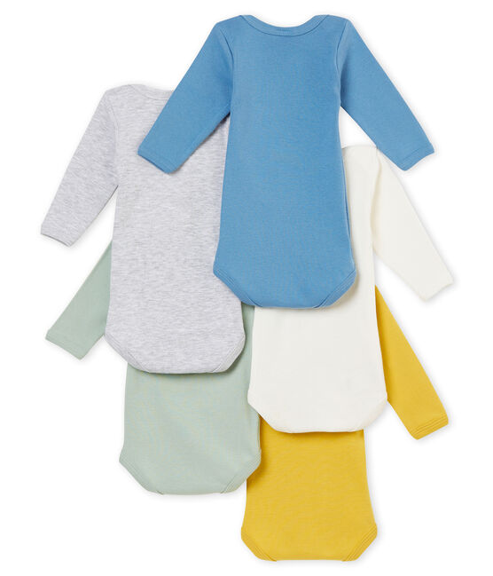Set of 5 baby boy's long sleeved bodies variante 1