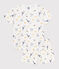 Children's short Paris print cotton pyjamas MARSHMALLOW white/MULTICO white