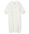 Babies' Jumpsuit/Sleeping Bag in Tube Knit MARSHMALLOW white/MULTICO white
