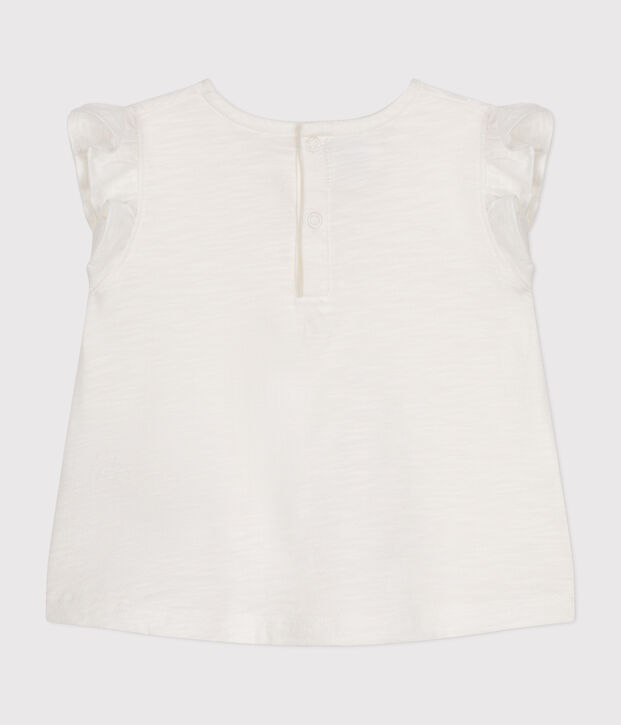 Babies' Sleeveless Cotton Blouse white