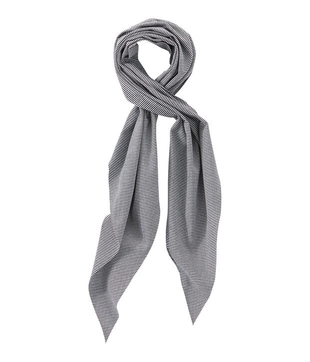 Women's milleraies-striped scarf blue/white