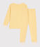 Babies' stripy tube knit pyjamas ORGE /AVALANCHE