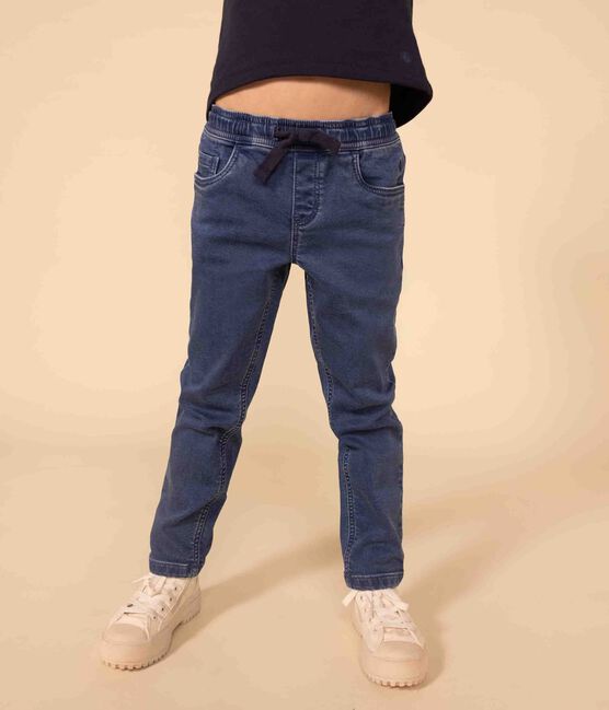 Boys' Regular Denim Trousers BLEU DELAVE blue
