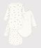 Pack of long-sleeved printed cotton bodies for babies multicolor
