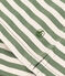 Women's Boxy Stripy Cotton T-Shirt CROCO green/AVALANCHE