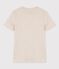 Women's Round Neck Screen-Printed Cotton T-Shirt MONTELIMAR CHINE beige