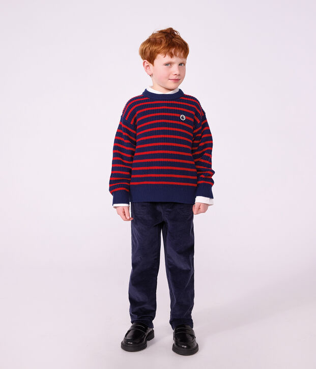 Children's straight corduroy trousers SMOKING