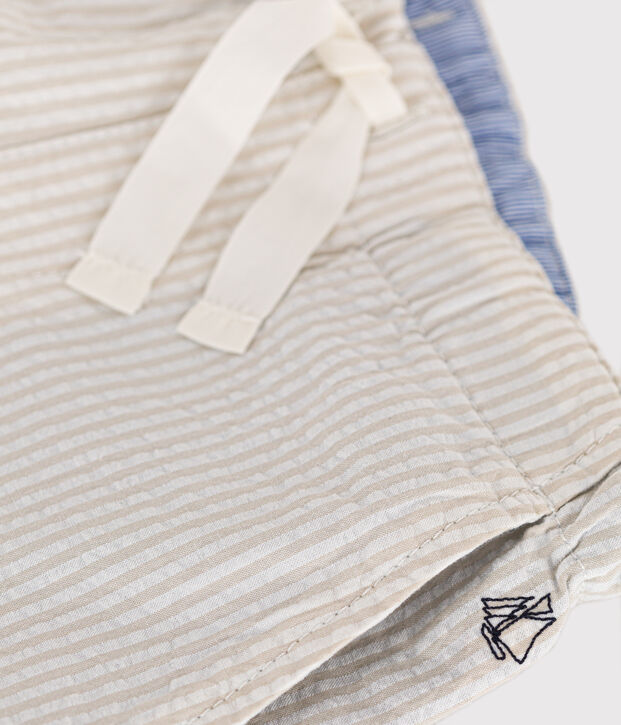 Bermuda Shorts beige/white