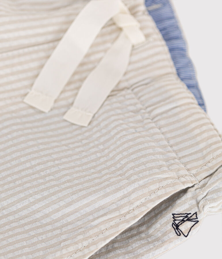 Bermuda Shorts beige/white