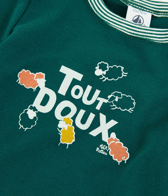 Babies' Cotton T-Shirt PINEDE green