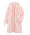 Children's Fleece Dressing Gown MINOIS pink/MARSHMALLOW white