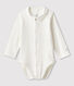 Babies' Organic Cotton Bodysuit with Collar